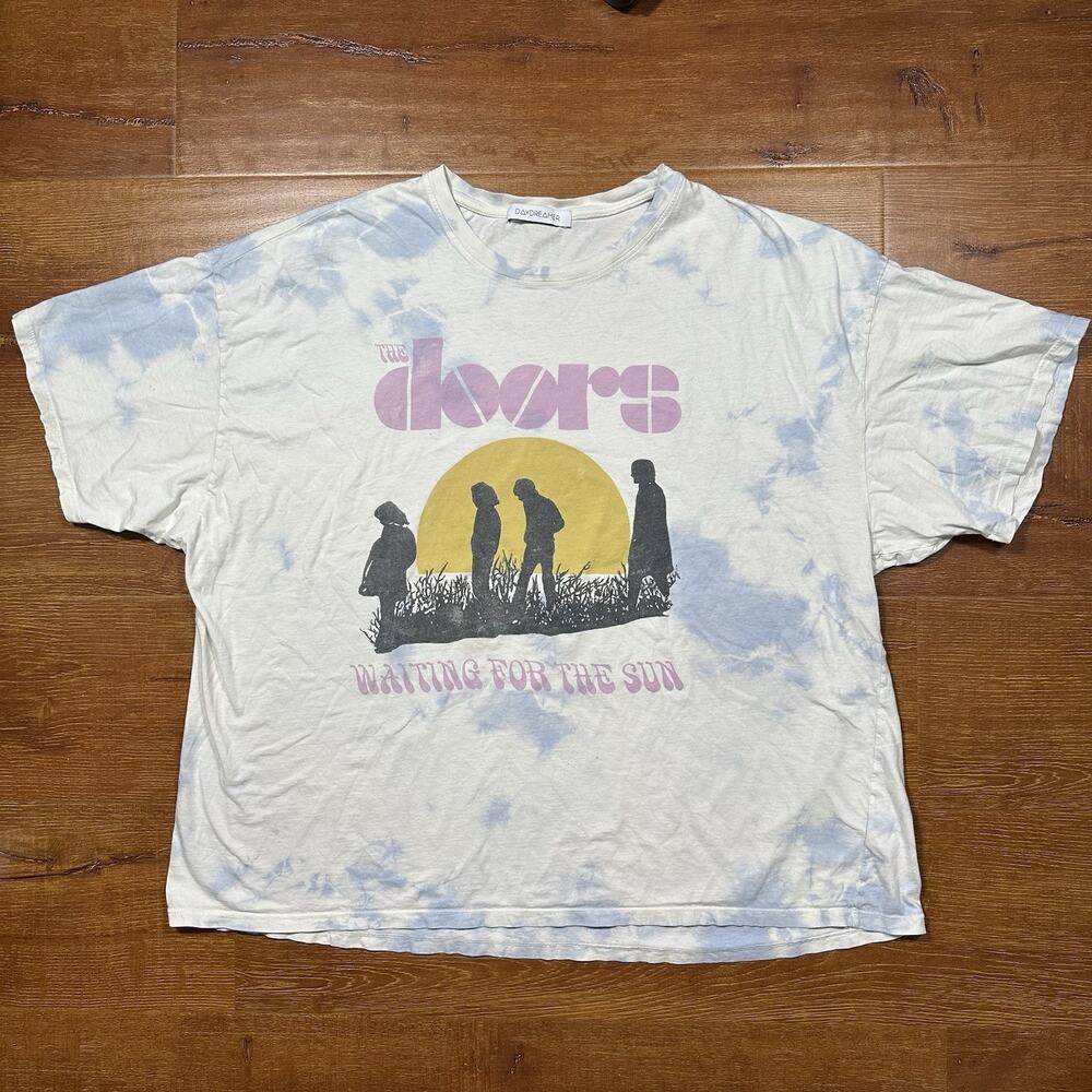 Daydreamer The Doors T Shirt Womens OS Tie Dye Waiting For The Sun Retro Rock